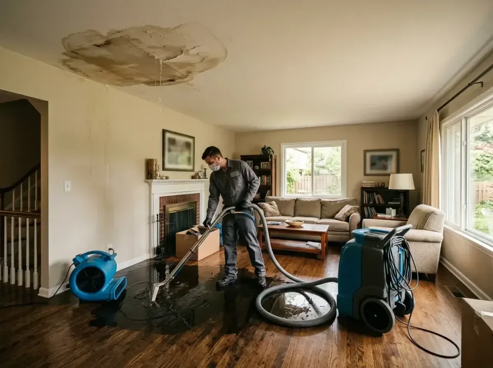 attic-pipe-burst-ceiling-drip-008 — frequently asked questions, Water Damage Restoration & Carpet Care in Cookeville, TN